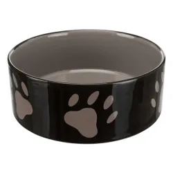 Keramička činija sa šapicama braon bez 03l 12cm