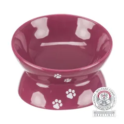 Keramička činija visoka roze sa šapicama 015l 13cm