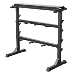 Stalak za tegove, diskove, šipke i bučice Crni