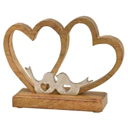 Figura dva srca sa ptičicama 