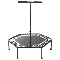 Fitnes trambolina sa drškom - ø 100 cm roze