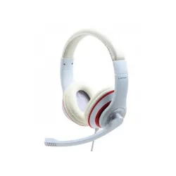 Gembird slusalica sa mikrofonom white-red