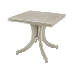 Sto plastični 80 x 80 Orlando Svetla moka 