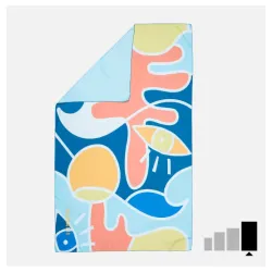 Peškir od mikrovlakana sa printom XL plava