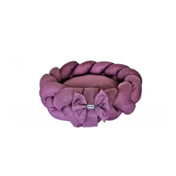 Pet Line krevet pletenica ljubičasta XS