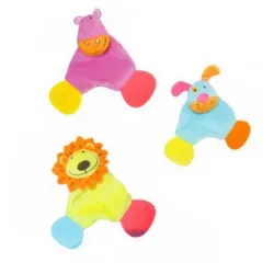 Zvečka glodalica - kuca, lav i kravica Biba Toys