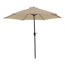 Aluminijumski suncobran 270 cm sivo-braon