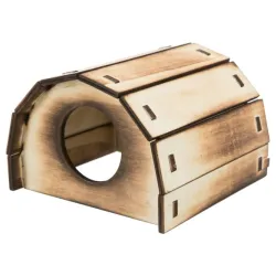 Drvena kućica za glodare mikkel 13x9x13 cm