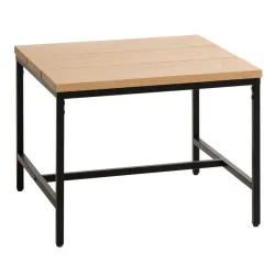 Stočić kondur 60x60 hrast/crna