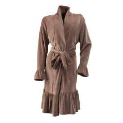 Bademantil Luxory L/XL sivk-braon