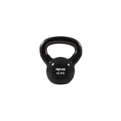 RING Kettlebell 16kg metal+vinyl RX DB2174-16 black