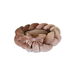 Pet Line krevet pletenica kafa XS