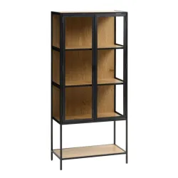 Vitrina harmonia  hrast/crna