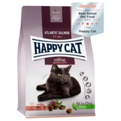 Happy cat za sterilisane mačke losos 1,3kg