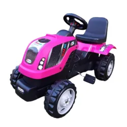Traktor na pedale MMX roze 