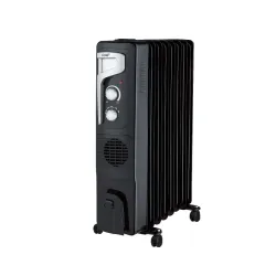 Uljni radijator sa ventilatorom 9 rebara crni 2400W RAF R.0929B 