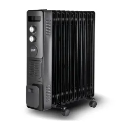 Uljni radijator sa ventilatorom 11 rebara crni 2900W RAF R.1138B 