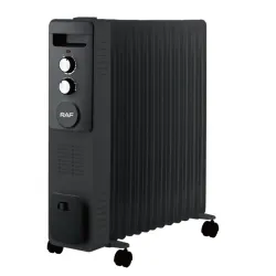 Uljni radijator sa ventilatorom 13 rebara crni 2900W RAF R.1338B