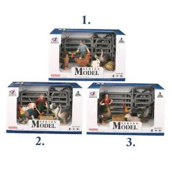 Set domaće životinje i farmer 004704