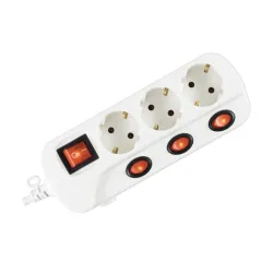 Razvodnik sa 3 mesta 1,5m 1.0mm2 + prekidači