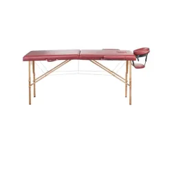 Sklopivi Sto Krevet za Masažu Drvo HALON bordo