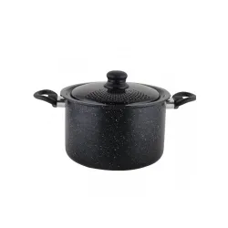 Lonac za pastu 5,7 l sa cediljkom crni ROYALTY LINE  RL57APPK 