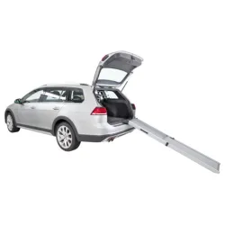 Teleskopska rampa za auto, za pse 43x100-180cm siva 