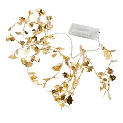 LED lampice zlatne 190cm sa tajmerom