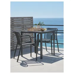 Jersore sto + 2 Nabben stolica crna