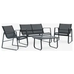 Lounge garnitura crna