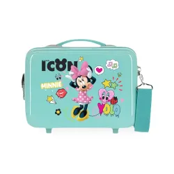 Beauty case ABS Minnie enjoy tirkiz