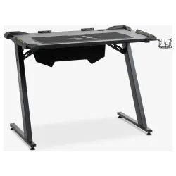 Gejmerski sto Lindoh sa LED/držačem za čašu crna