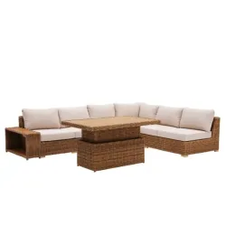 Set baštenski PORTO Mirpol ugaona garnitura + sto.