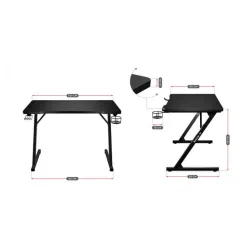 Huzaro Gaming sto Hero 1.8 Crni 100x60cm