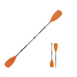 Prilagodljivo dvodelno simetrično veslo za kajakarenje narandžasta