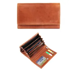 Ženski braon kozni novcanik 3000044-003 