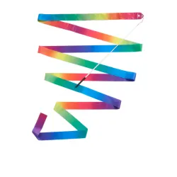 Traka za ritmičku gimnastiku više boja 6m 