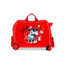 Kofer za decu ABS Minnie & Mickey always be kind crveni
