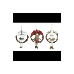 Tarrington House Venac dobrodošlice ratan sa figurom 35 cm