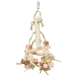 Igračka za papagaje drvo i papir 31 cm