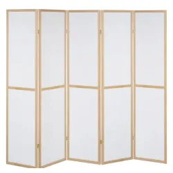 Drveni paravan sa platnom 5 krila 200x175cm