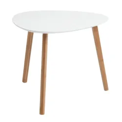 Stočić Taps bela/bambus