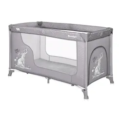 Prenosivi krevet Lorelli moonlight 1 nivo - grey fun