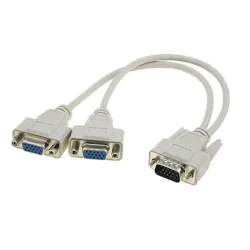 VGA razdelnik 1(muški)-2(ženska) VCOM beli 0.2m