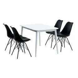 Trpezarijski Set Klara Crna 