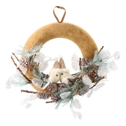 Iskko 10, novogodišnja dekoracija, venac, 40cm