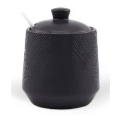 POSUDA ZA ŠEĆER KERAMIČKI CRNI 300ML.
