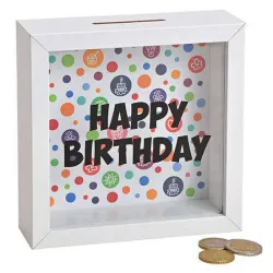 Kasica happy birthday  2 15x15cm