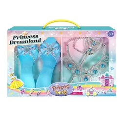 Set za ulepšavanje, papuče i ogrlica,plava