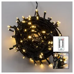 Niz svetlećih 120 led lampica sa daljinskim upravljačem